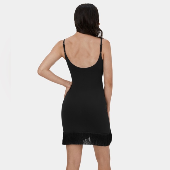 Halara Black Cloudful Air Fabric Fringe Dress - Picture 3 of 6
